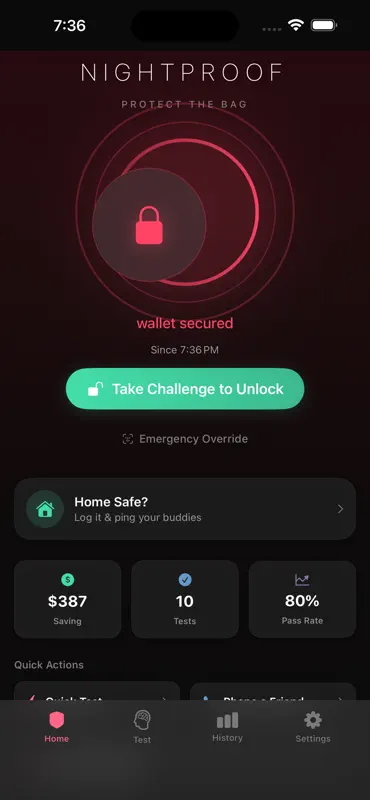 Nightproof: Drunk Mode Blocker screenshot 1 of 8