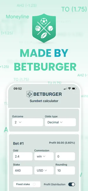 BetBurger Surebet Calculator screenshot 1