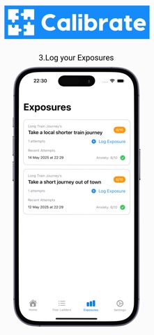 Calibrate Exposure Tracker screenshot