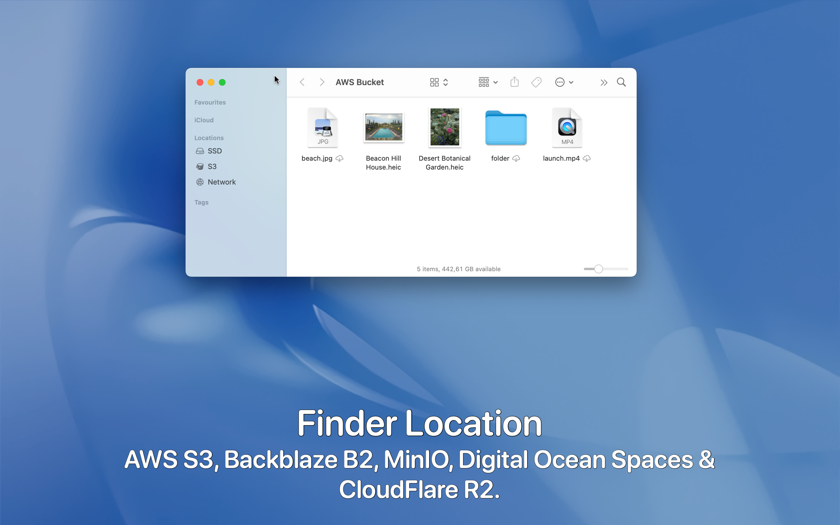 S3 Client - Files location