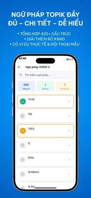 Hanpro Topik - Học Tiếng Hàn screenshot 3