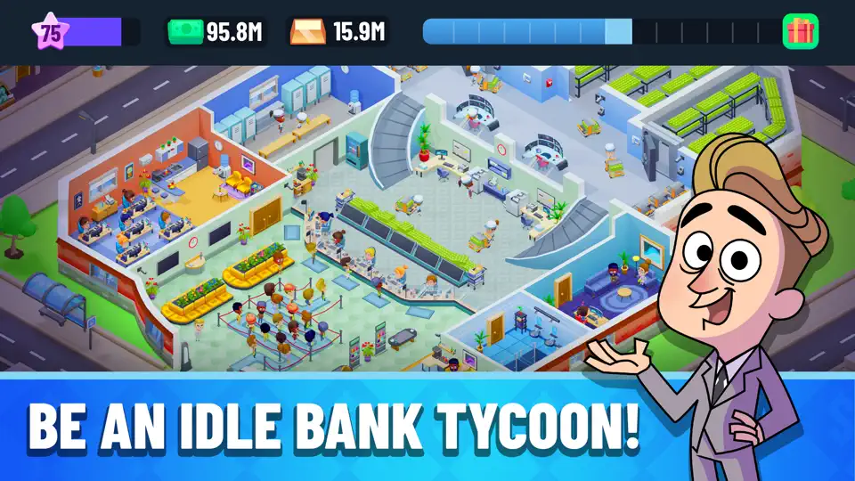 Screenshot von Idle Bank Tycoon: Money Game auf dem iPhone 1