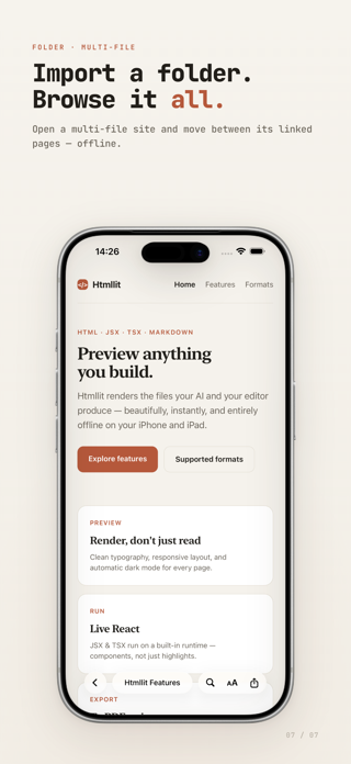 Htmllit - HTML Preview, Viewer Screenshot 5 of 7