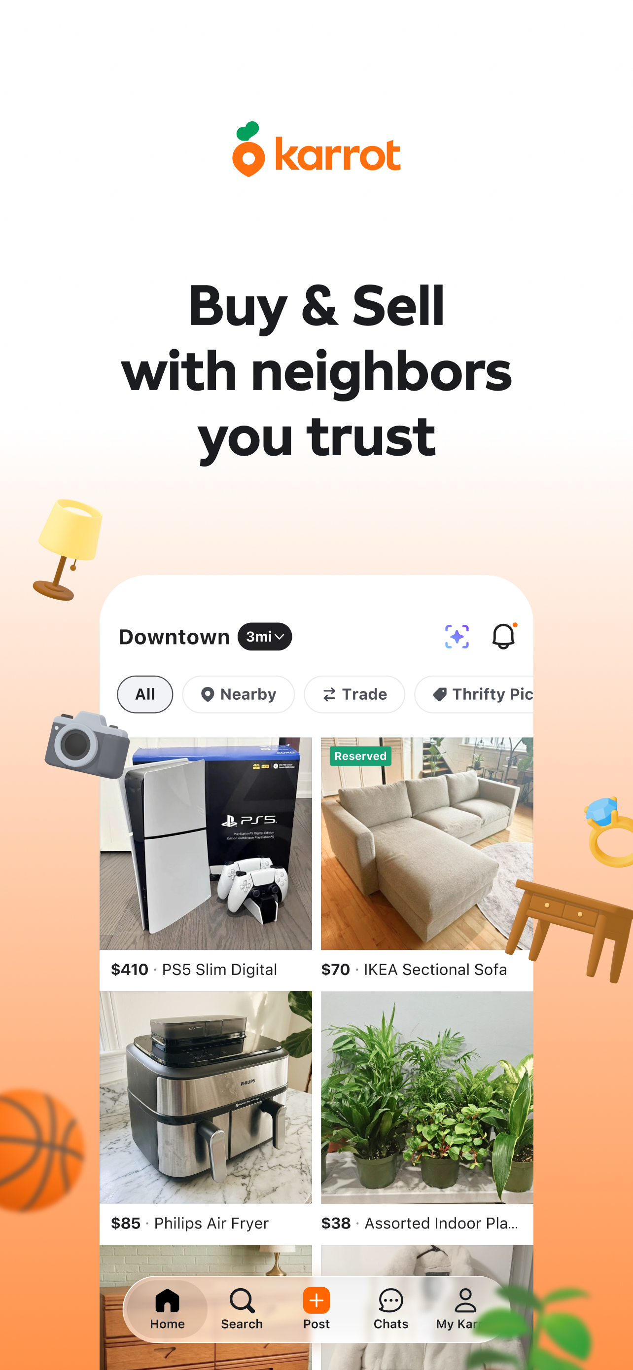 Karrot - Buy & sell locally