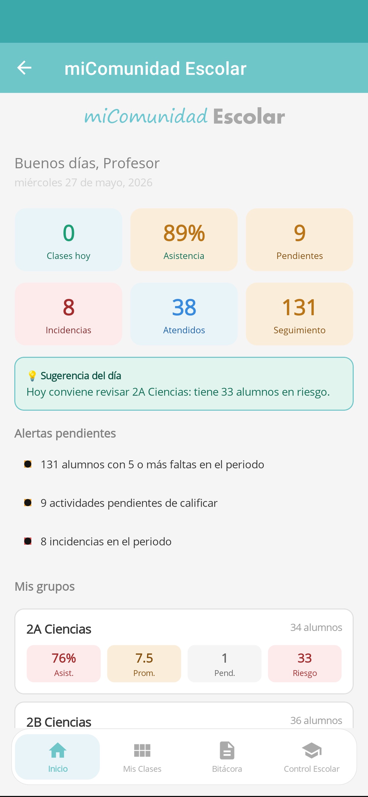 Screenshot 2 of miComunidad Escolar