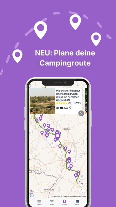 AlpacaCamping Stellplatz Suche Screenshot