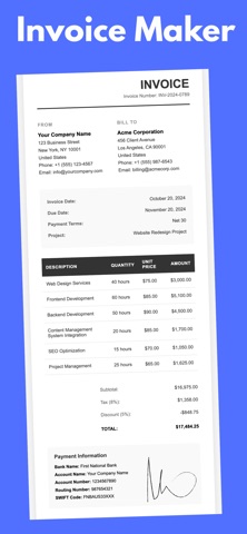 Invoice Maker and Generator Screenshot 1 of 3