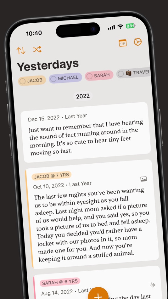 #1. Yesterdays: Memory Journal (iOS) 由: Here & Co.