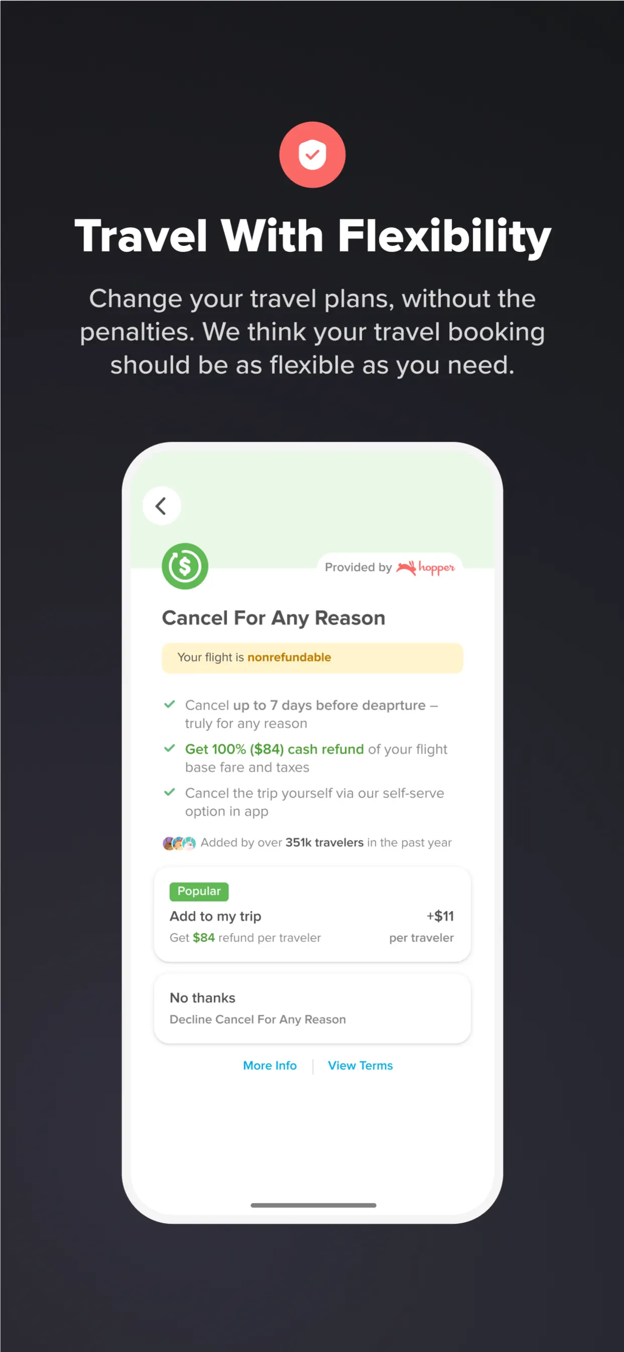 Hopper: Flights, Hotels & Cars screenshot 6