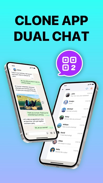 Dual Messenger, Whats Web Chat iPhone screenshot 3 - Utilities app