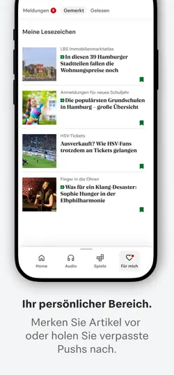 Screenshot von Hamburger Abendblatt News auf dem iPhone 4