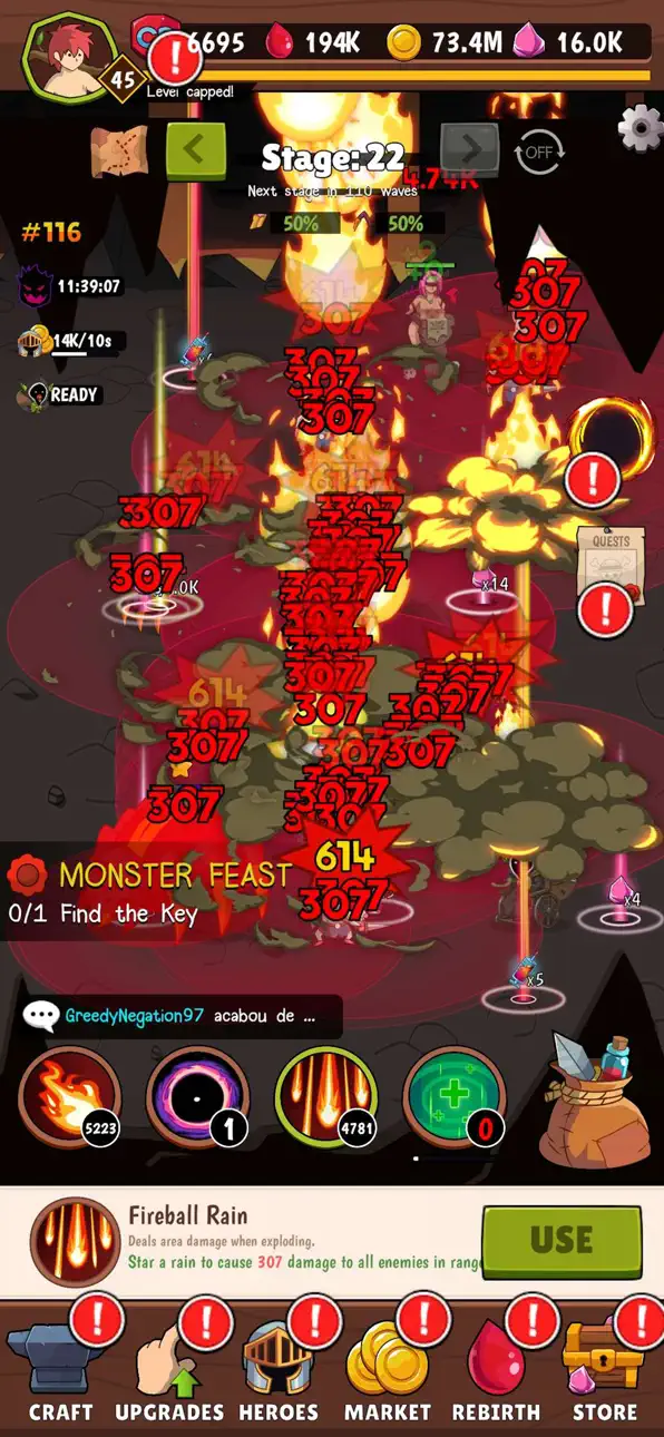 Hunter Hunter Heroes - RPG iOS Mod IPA screenshot 3 - iOS game interface