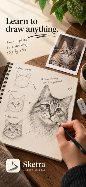 Sketra: AI Drawing Coach screenshot 1