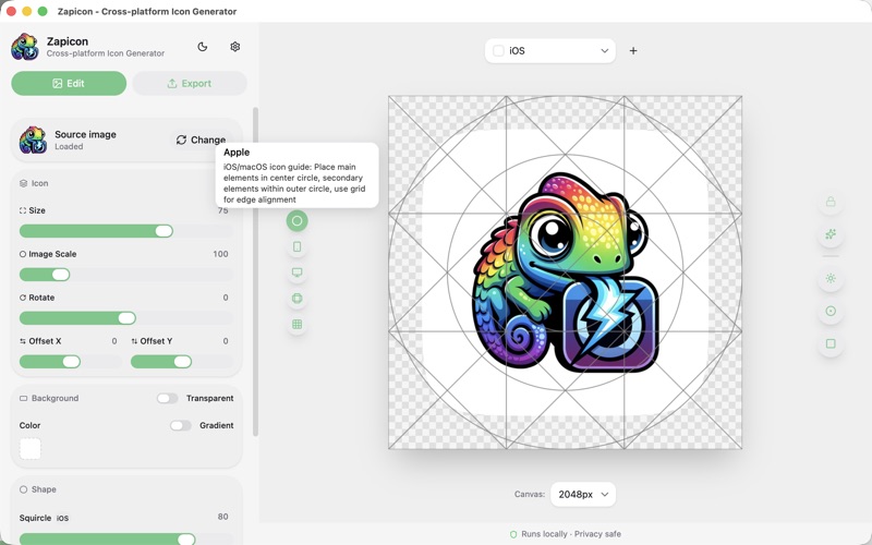 App screenshot