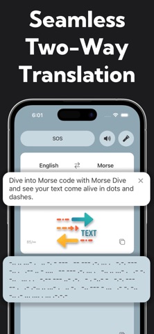 Morse Dive: Translate & Learn Screenshot 2 of 6