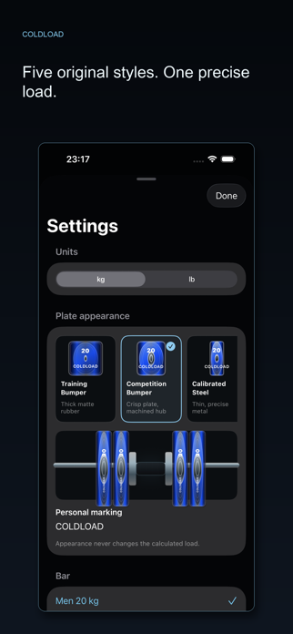 ColdLoad: Plate Calculator Screenshot 2 of 3