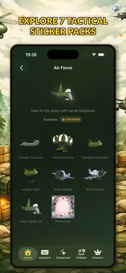 Скриншот Military Stickers By ChatStick на iPhone 4