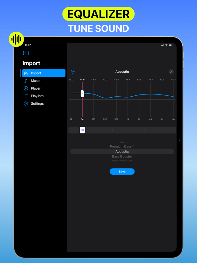 Anywhere - Music Player Screenshot