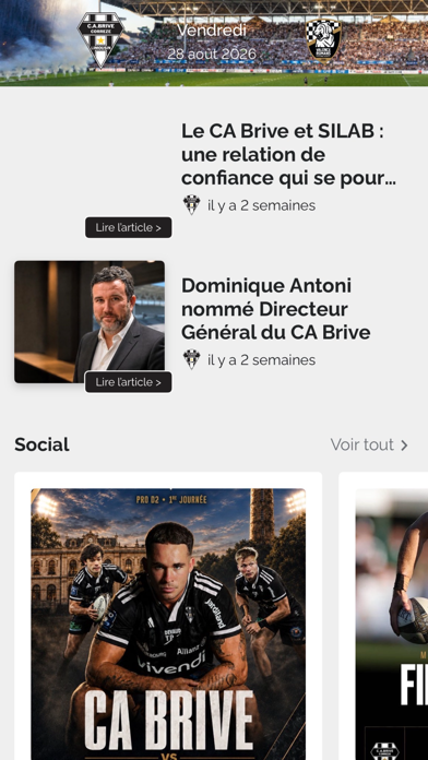 CA Brive app screenshot 3
