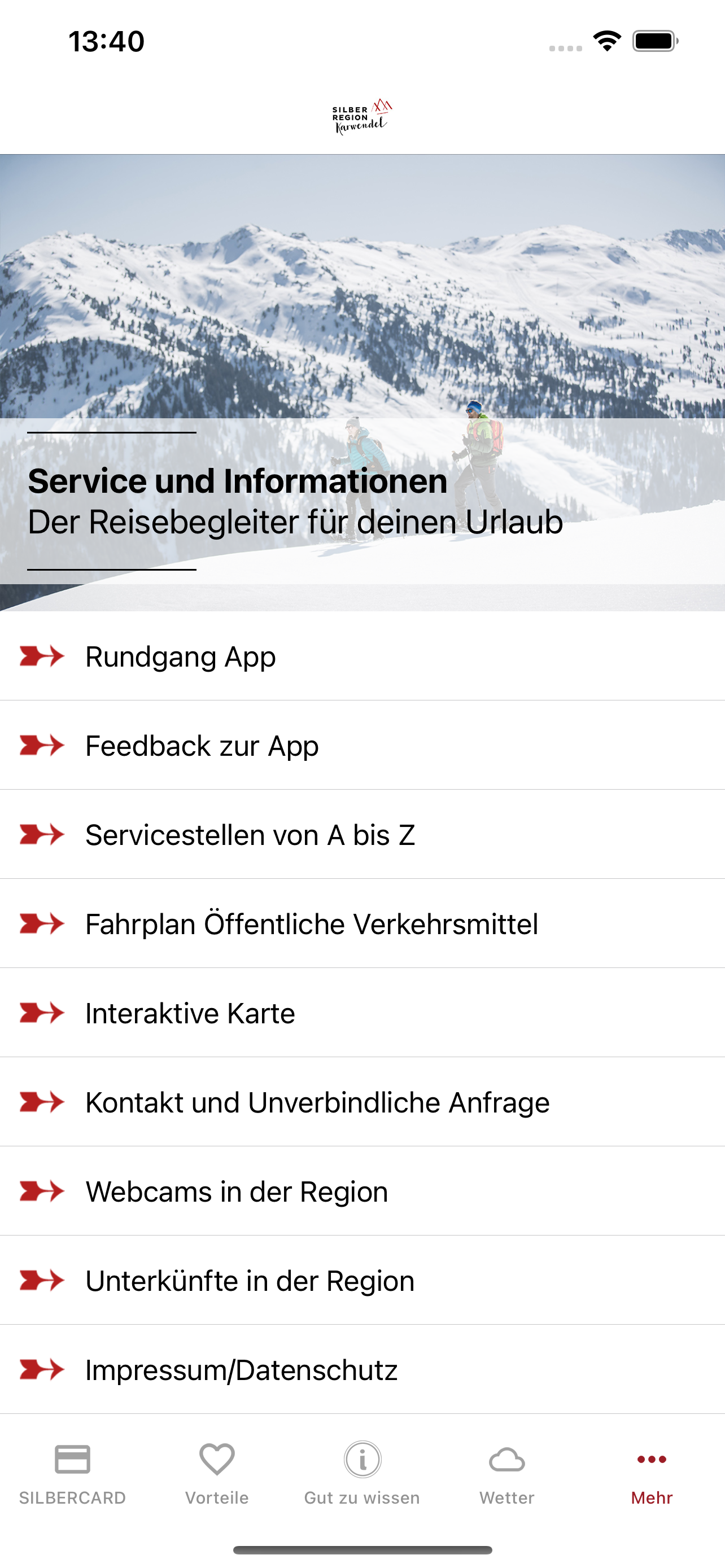 SILBERCARD-Digitale Gästekarte