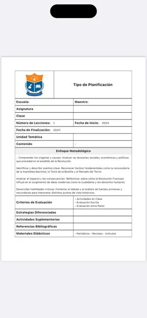 Lesson Plan Maker screenshot 2