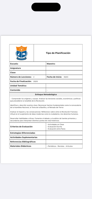 Lesson Plan Maker Screenshot 2 of 4
