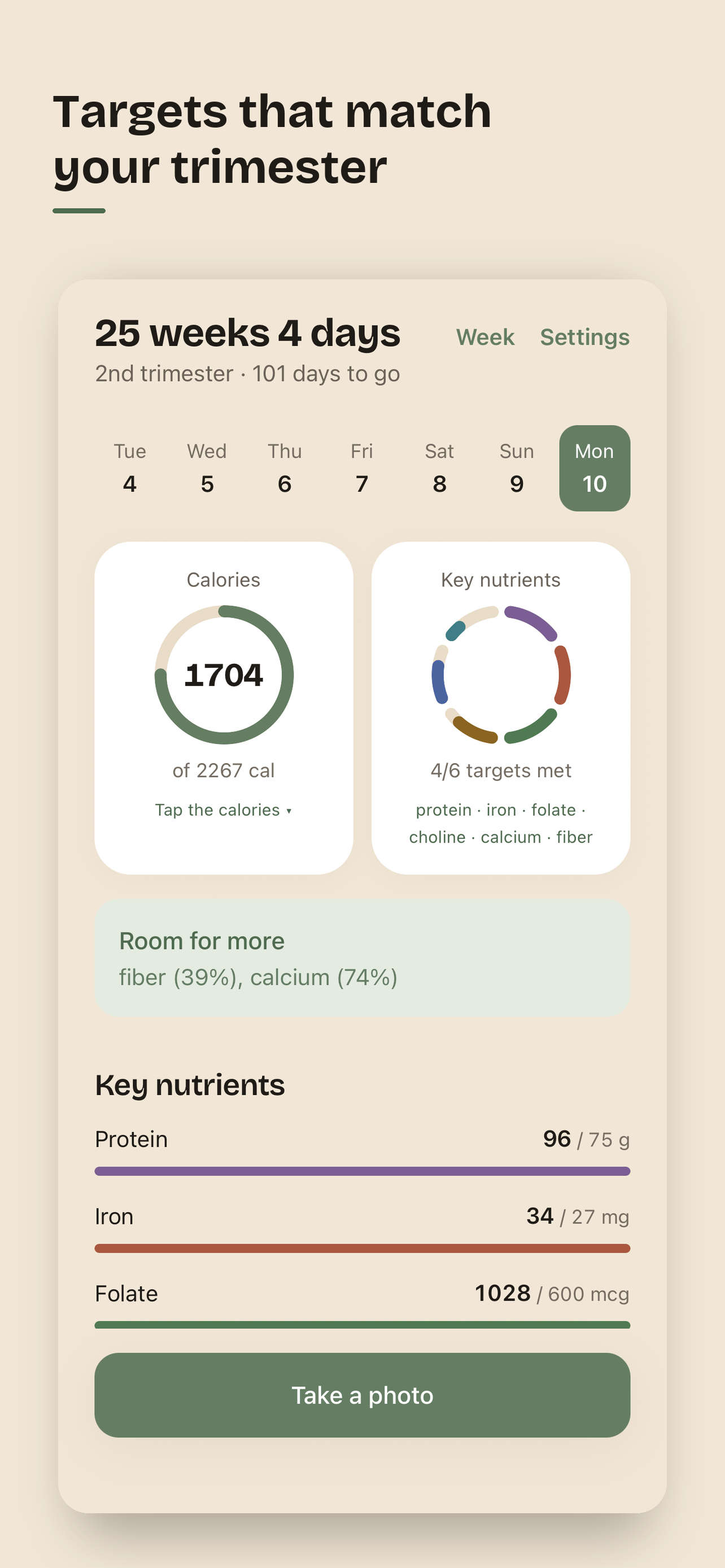 Nestful: Pregnancy Nutrition screenshot 2