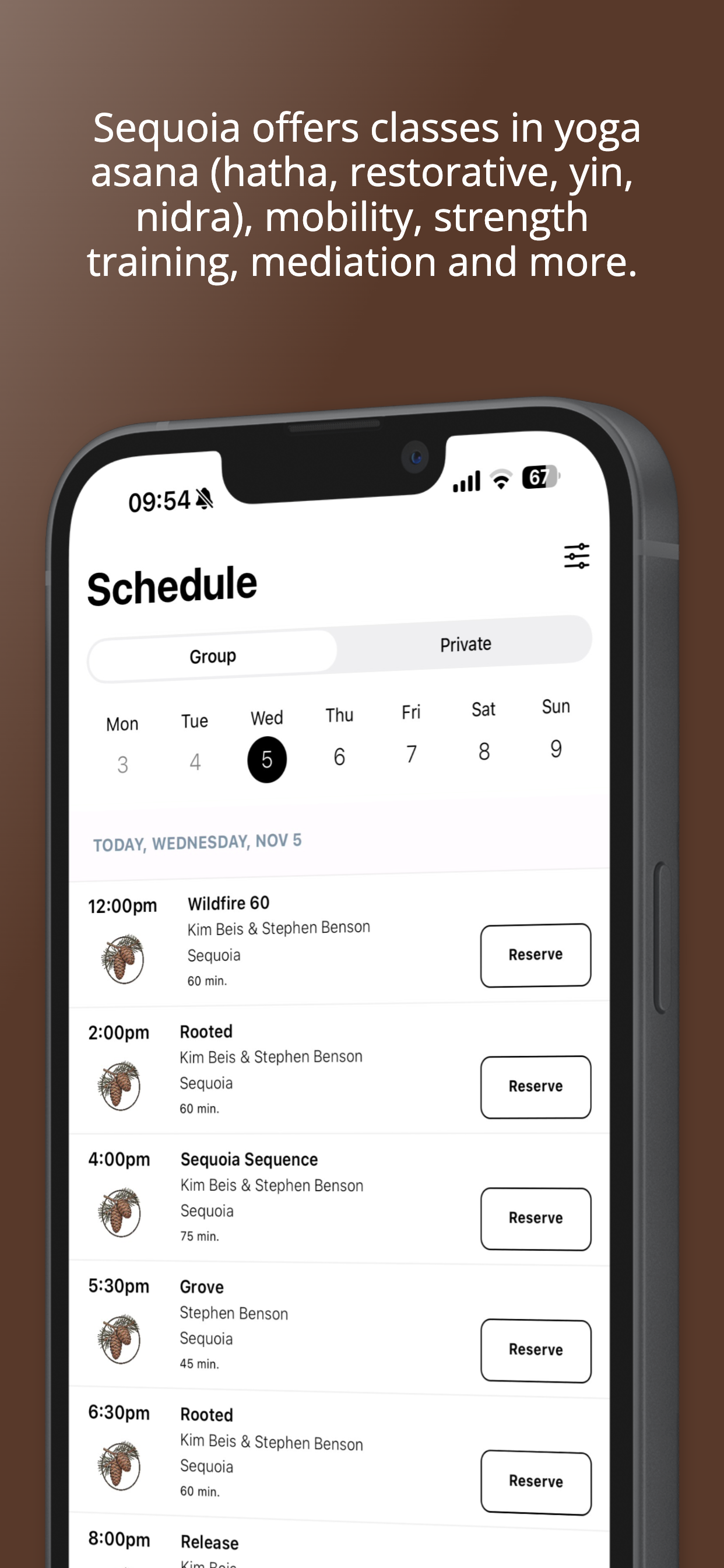 Sequoia:  mindful movement screenshot 4