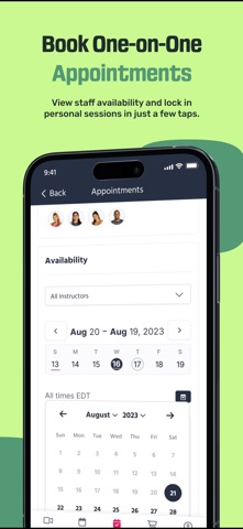 TeamUp Member Booking screenshot