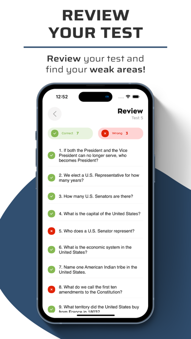 US Citizenship Test - 2025 iPhone screenshot 7 - Education app