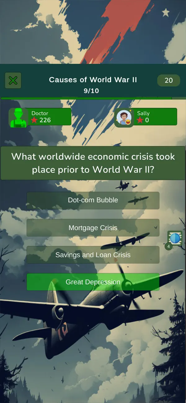 Screenshot #2 pour World War 2 Knowledge Quiz