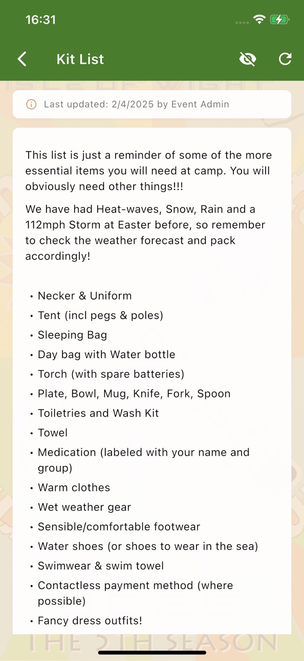 iPhone screenshot