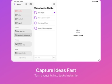 Simple To Do List - Notions iPad screenshot