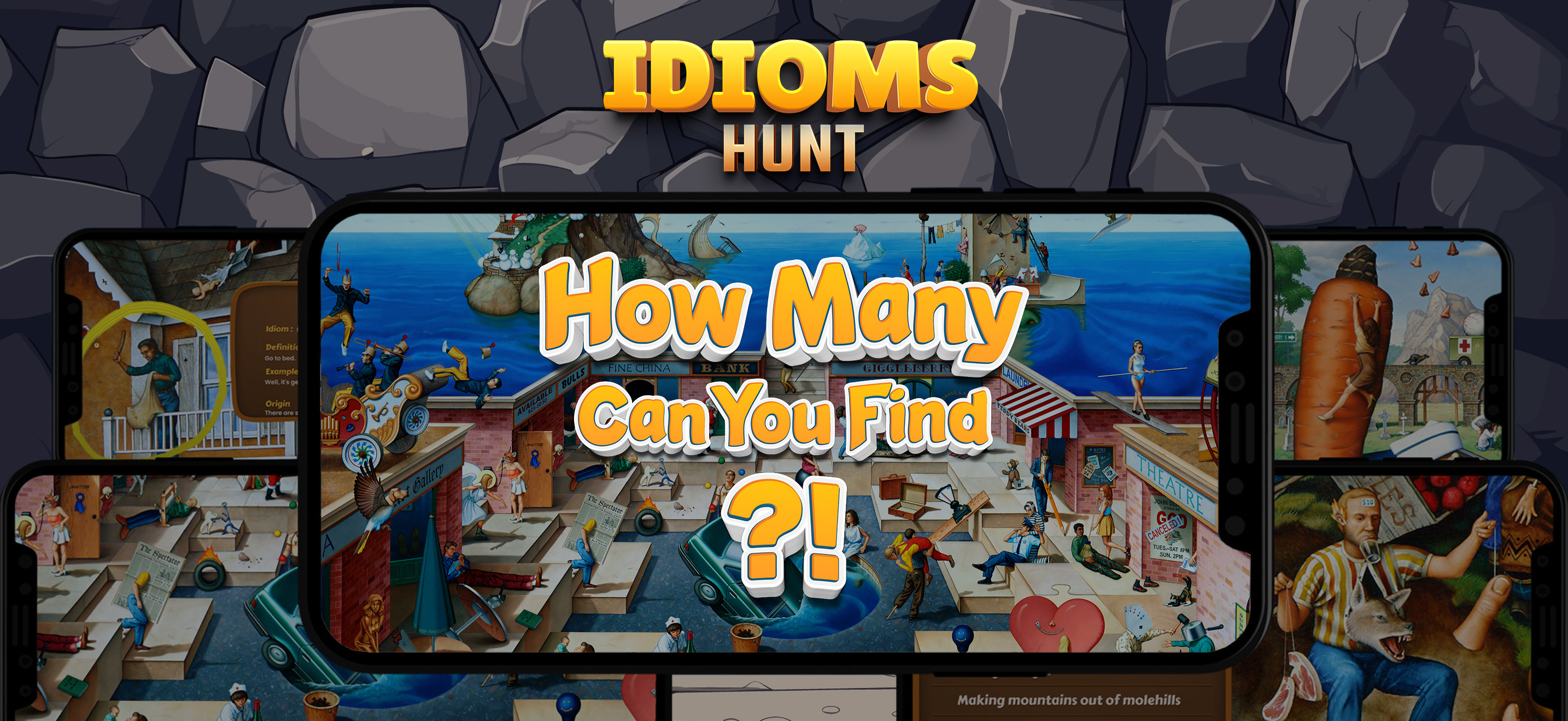Idioms Hunt: Learn & Guess