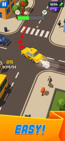 Taxi Run 3d Crazy Car Ride iPhone screenshot