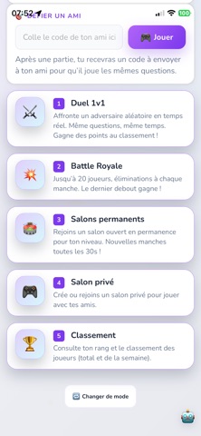 Calcul Mental Challenge iPhone screenshot