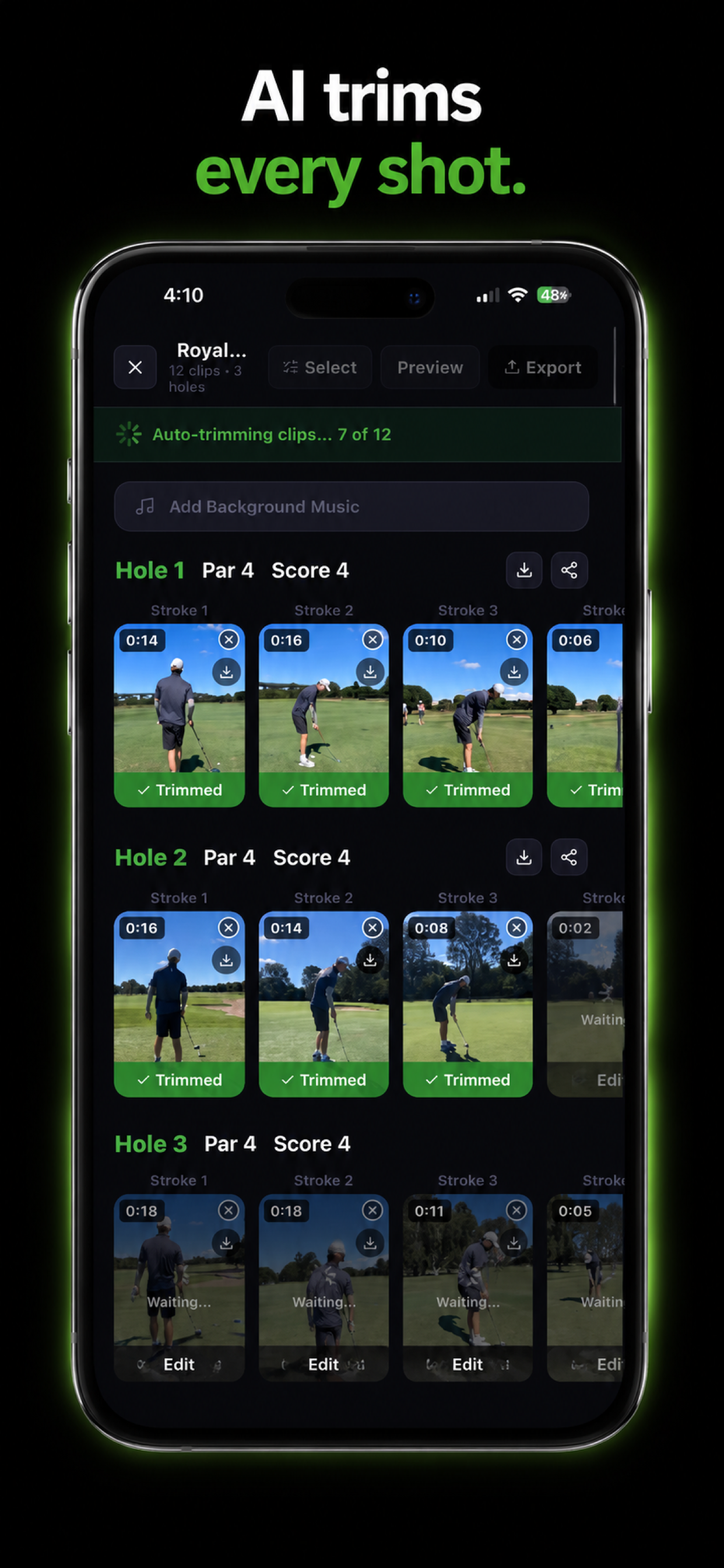 Clippar: Golf Highlights screenshot 2