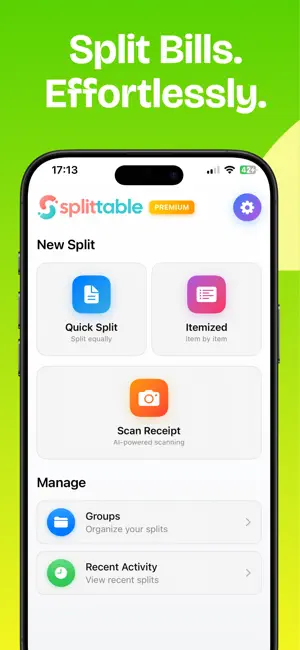 Splittable: AI Bill Split Scan screenshot 2
