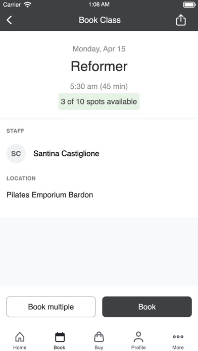 Pilates Emporium Screenshot
