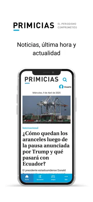 Primicias Diario Digital screenshot 1