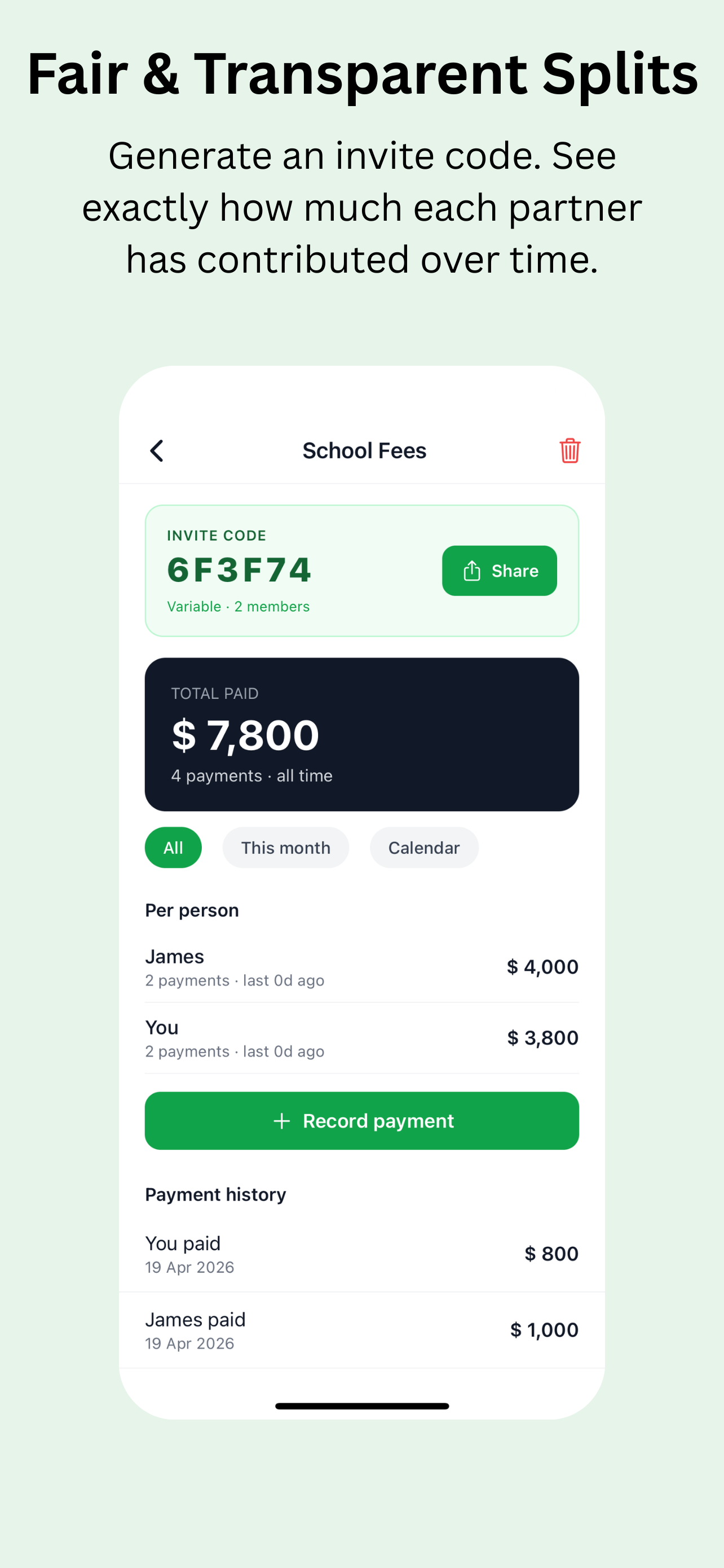 WhoseTurn: Bills & Purchases
