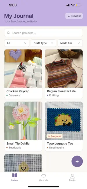 Craftfolio screenshot 1