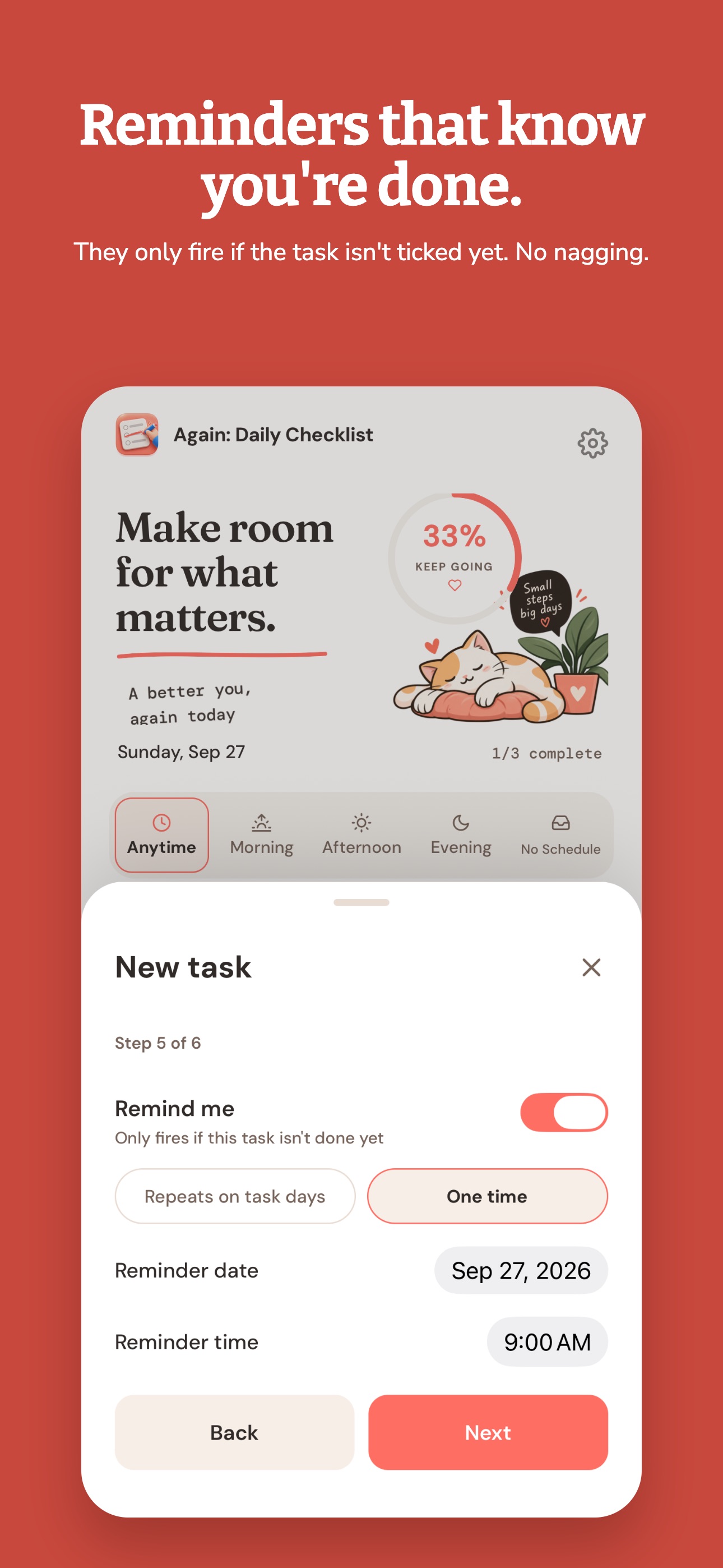 Screenshot 5 of Again: Daily Checklist