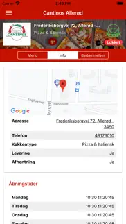 cantinos allerød iphone screenshot 2