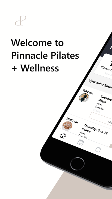 Pinnacle Pilates + Wellness iPhone screenshot 1 - Health & Fitness app