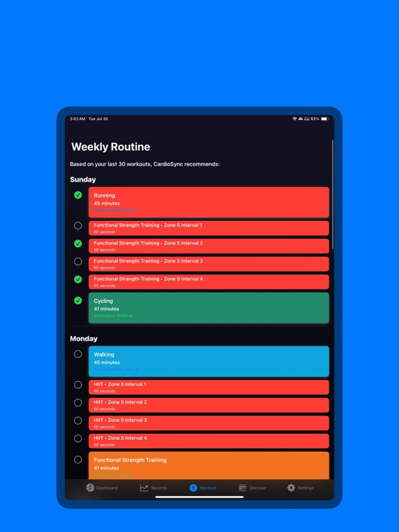 Treadly: Zone 2 & VO2 Max iPad screenshot 4 - Health & Fitness app