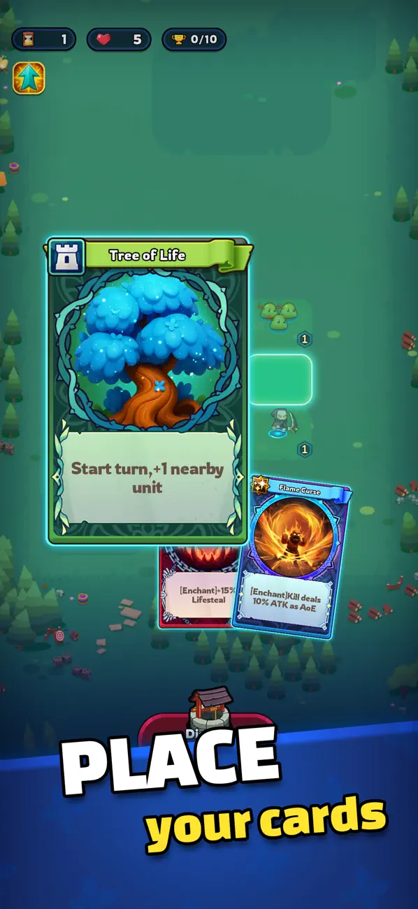 Clash of Realms: Battle Decks iOS Mod IPA screenshot 2 - iOS game interface