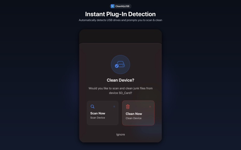 CleanMyUSB iPhone screenshot