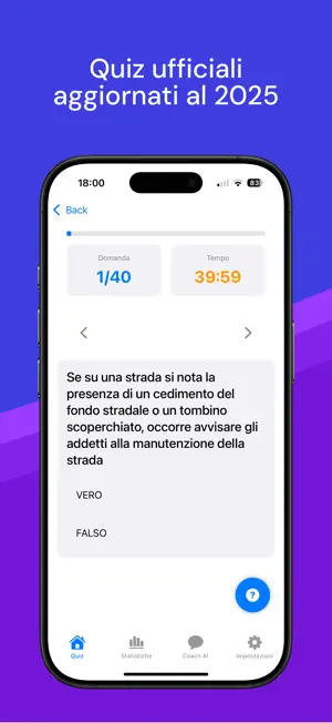 Quiz Patente ufficiale 2025 AI screenshot 3