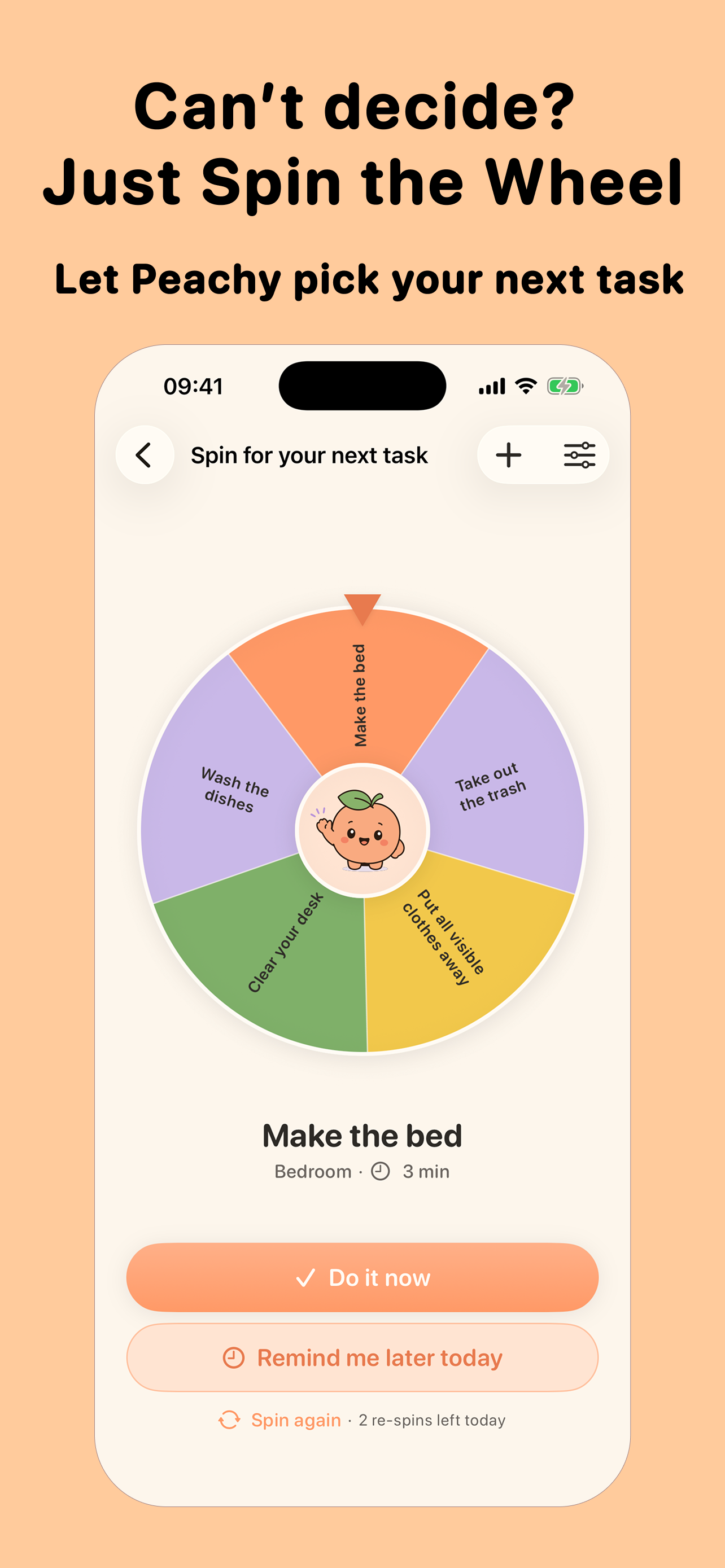 Peachy: ADHD Cleaning Routine screenshot 4